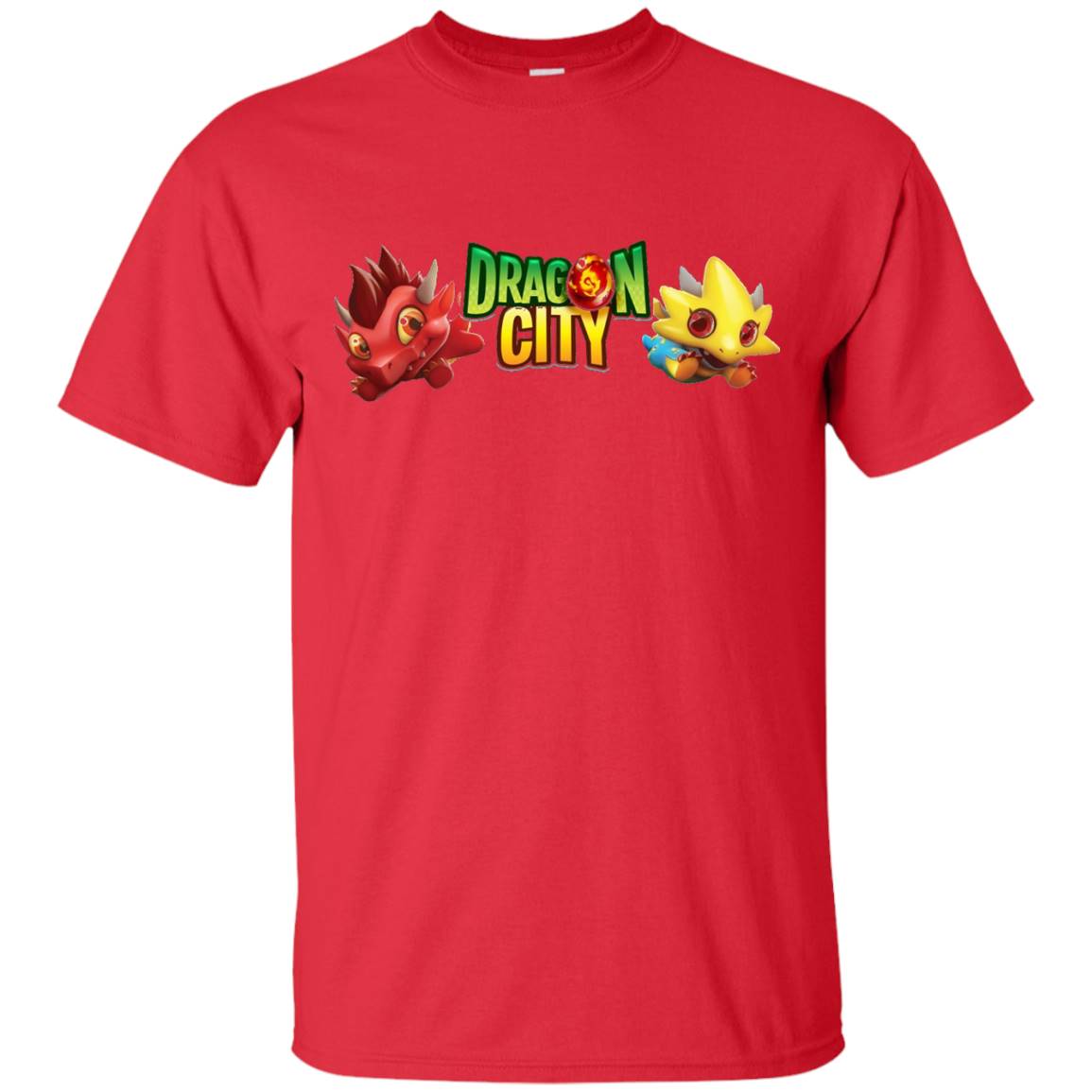 Dragon City Dragon City Logo TShirt Grass Place
